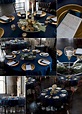 40+ Gorgeous Navy Blue Wedding Party Decoration Ideas | Winter wedding ...