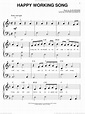 Adams - Happy Working Song (from Enchanted) sheet music for piano solo ...