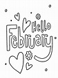 February Pictures Coloring Pages - February Coloring Pages - Coloring ...
