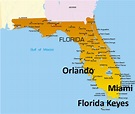 Orlando Map Showing Attractions & Accommodation