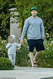 Jason Statham holds hands with son Jack, 2, during casual stroll in LA ...