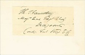 Brigadier General Thomas Fauntleroy - Autograph Circa 1838 ...