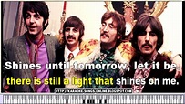 The Beatles- "Let It BE" - free karaoke song online with lirycs on the ...