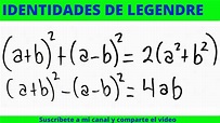 LEGENDRE IDENTIDADES DE LEGENDRE - YouTube