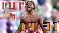 19秒31！19秒46！諾亞萊爾斯兩百米TOP5，打破博爾特紀錄張口就來？Noah LYLES TOP5 in 200 m - YouTube