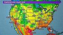10 Day National Weather Map Forecast - Map of world