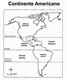 Mapa Das Américas Para Colorir - EDUCA