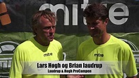 Laudrup & Høgh interviewes om Mitre fodbolde og beklædning - YouTube