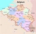 Detailed Map Of Belgium