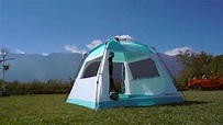 [迪卡儂] Quechua 登山運動品牌 快開式遮陽帳篷收搭教學 - YouTube