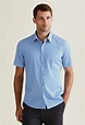 Men's Light Blue Preppy Short Sleeve Button Down Shirt – ZACHARY PRELL ...