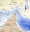 Mapa - Geografía del Estrecho de Ormuz