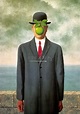 Cuadro "El hijo del hombre" de Magritte, composición moderna famosa.