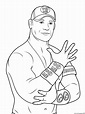 John Cena Coloring Page Coloring Pages Printable