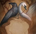 The Raven and the Swan by https://www.deviantart.com/natasailincic on ...