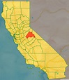 Map of Tuolumne County, California