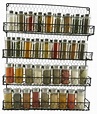 4 Tier Metal Spice Rack Wall Mount Kitchen Spices Organizer Pantry ...