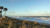 Huge Waves Pound the Beach Satellite Beach Florida in 4k UHD - YouTube