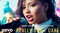 Demi Lovato - Really Don't Care ft Cher Lloyd ( Lyrics Video ) - YouTube