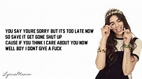 IDGAF - Dua Lipa (Lyrics / Letra) - YouTube