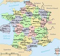 Karte Von Frankreich Premium Vektor - Gambaran