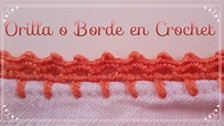 Orilla súper fácil para principiantes Orilla en crochet #37 - YouTube