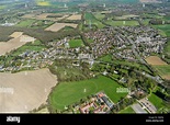 An aerial view of the Essex village of Kelvedon Hatch and surrounding ...
