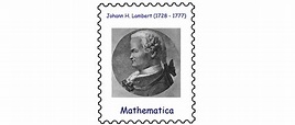 Der Mathematische Monatskalender: Johann Heinrich Lambert (1728–1777 ...