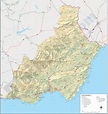 Almeria - province digital map