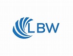 lbw resumen negocio crecimiento logo diseño en blanco antecedentes. lbw ...
