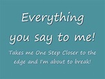 One Step Closer - Song and Lyrics - YouTube