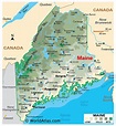 Map Of Maine With All Cities And Towns - United States Map