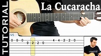 Cómo tocar La Cucaracha en guitarra (Completo) Melodía fácil ...