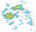 Fiji - Peta geografis Fiji - Geografia Total™