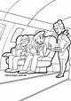 Great Coloring Page Stewardess - Professions | Free coloring pages
