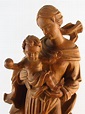 Madonna Holz geschnitzt Handarbeit Skultpur Figur Madonnenfigur ...