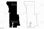 Ilustración de Ilustración Vectorial Del Mapa Del Condado De Webster ...