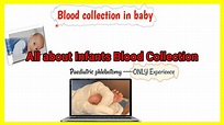 baby blood collection || Newborn || infant blood collection with ...
