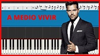 Ricky Martin - A Medio Vivir | Piano Tutorial | Midi - YouTube