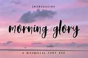 Morning Glory Font Duo ~ Script Fonts ~ Creative Market