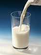 Pouring milk into glass — Milk Stream, opaque glass - Stock Photo ...