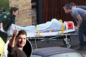 Shaken Simon Cowell tells how he was rushed to hospital on a stretcher ...
