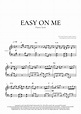 Easy On Me Sheet Music | Adele | Piano Solo