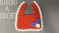 PASO A PASO PARA TEJER BABERO A CROCHET - YouTube