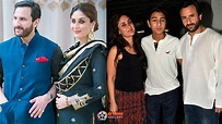 Kareena Kapoor y Saif Ali Khan Familia con hijo e hija fondo de ...