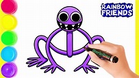 Rainbow Friends Purple | How to Draw | Art for Kids | Drawing ...