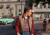 Back To The Future BTTF Marty McFly 50s Maroon Jacket in 1955 [BTTF ...