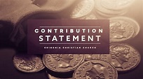 Contribution Statement 2018 – Koinonia Christian Church