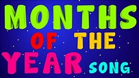 Months Of The Year Song | Nursery Rhyme - YouTube