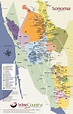 Sonoma County Wineries Map | Wine country california, Sonoma county ...